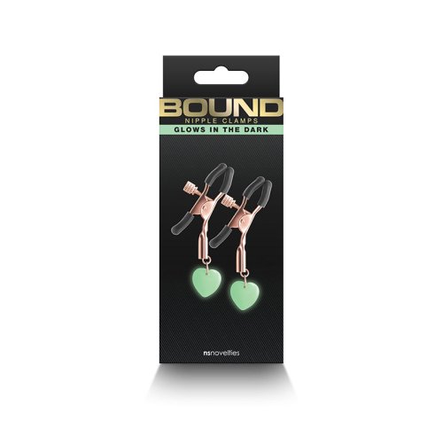 Bound Nipple Clamps - G3 Rose Gold GID