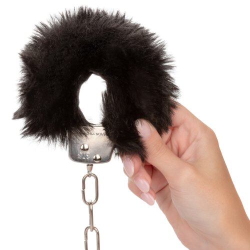 ULTRA FLUFFY FURRY CUFFS BLACK