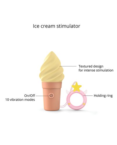 Love to Love Cand\'ice Ice Cream Cone Stimulator - Vanilla Pop