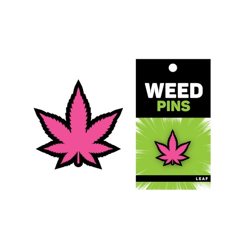 Enamel Pin: Pink Leaf