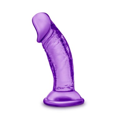 B YOURS SWEET N SMALL 4IN DILDO W/ SUCTION CUP PURPLE