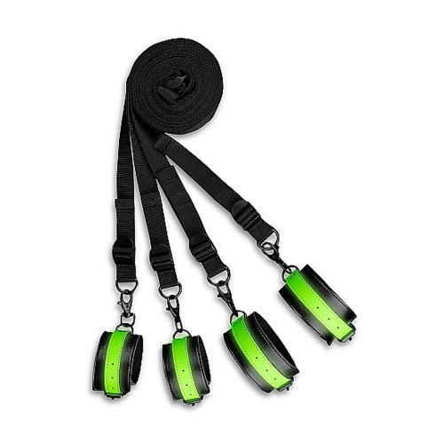 Bed Bindings Restraint Kit -Glow in Dark