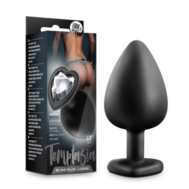 TEMPTASIA BLING PLUG LARGE BLACK