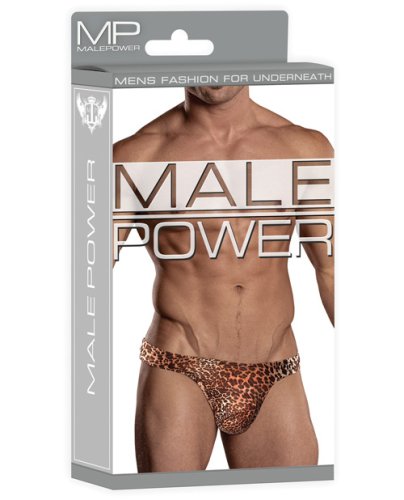 Male Power Wonder Thong Animal Print S/M