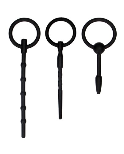 Shots Ouch Urethral Sounding Plug Set - Black