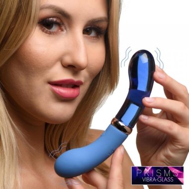 10X Dual End G-Spot Silicone/Glass Vibe*
