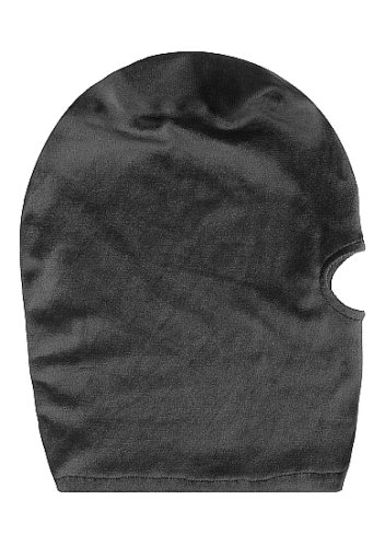 VELVET & VELCRO MASK W/ MOUTH OPENING BLACK