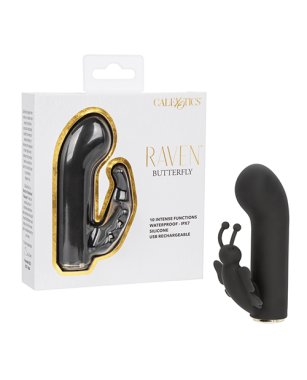 Raven Butterfly G-Spot Vibrator - Black