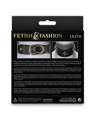 Fetish & Fashion Lilith Collar - Black