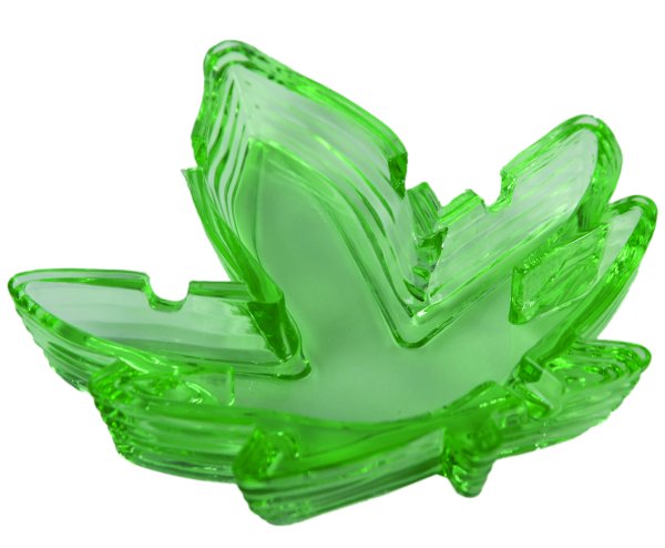 GREEN POTLEAF ASHTRAY