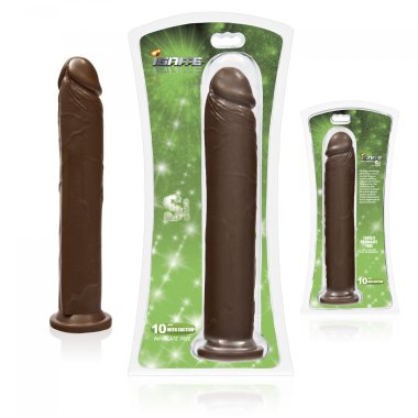 COCK W/SUCTION CARAMEL 10IN