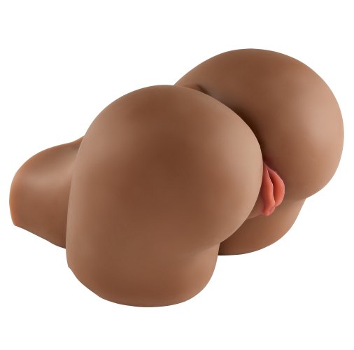 CLOUD 9 PLEASURE PUSSY & ASS LIFESIZE BODY MOLD - BROWN