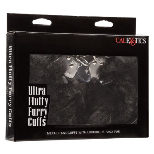 ULTRA FLUFFY FURRY CUFFS BLACK