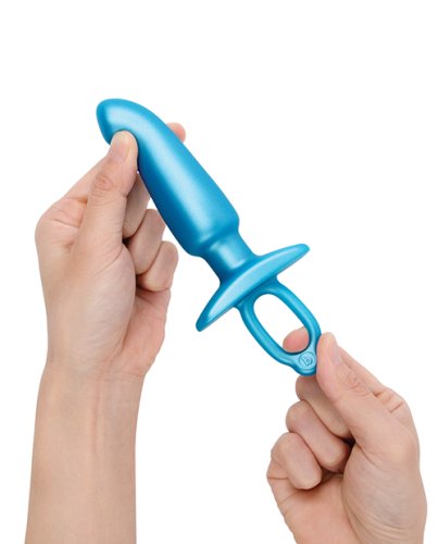 b-Vibe Butties Hither Tapered Prostate Plug - Blue