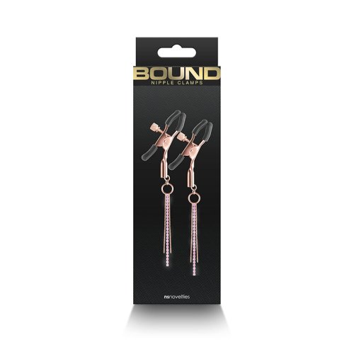 Bound Nipple Clamps - D3 - Rose Gold