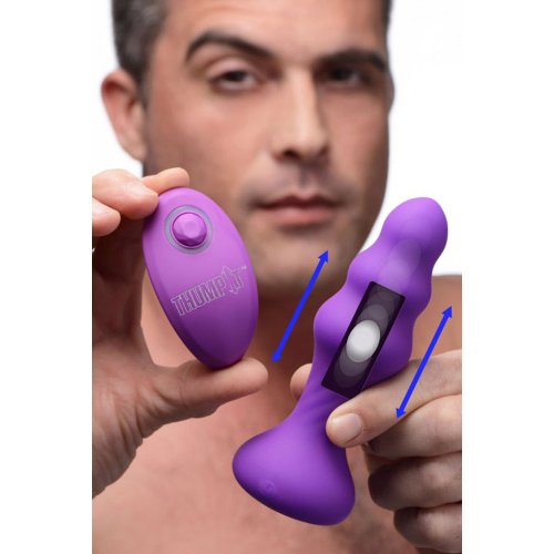 7X Slim Ribbed Thumping Silicone Plug