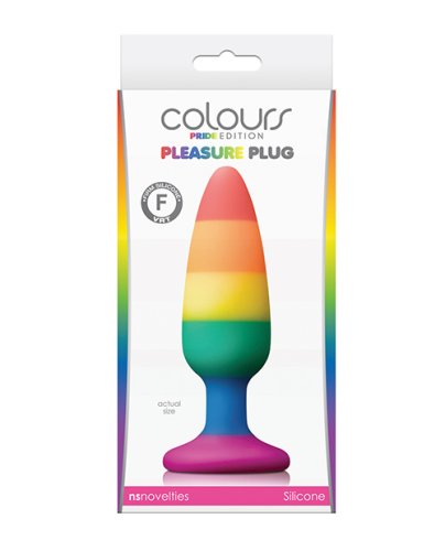 Colours Pride Edition Pleasure Plug Medium - Rainbow