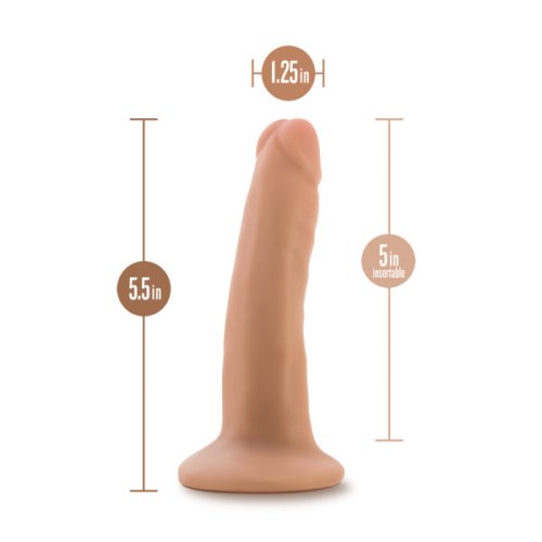 DR SKIN PLUS 5IN POSEABLE DILDO VANILLA