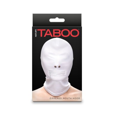 Hustler Taboo - Zippered Mouth Hood - Wh