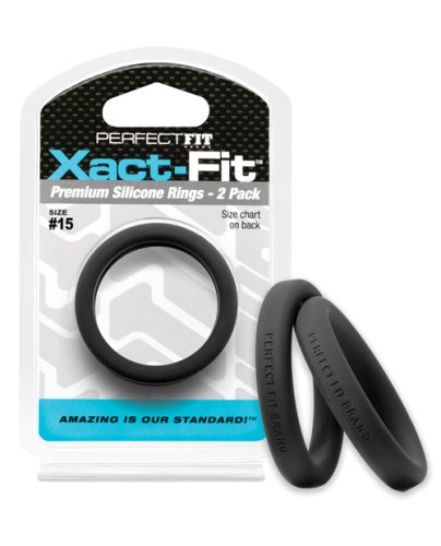 PERFECT FIT XACT-FIT #15 2 PK BLACK