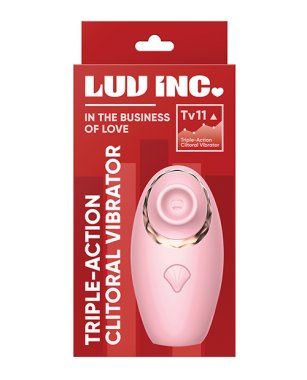 '=Luv Inc. Triple - Action Clitoral Vibrator - Pink