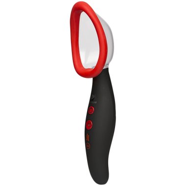 KINK PUMPED PUSSY PUMP RECHARGEABLE VIBRATING BLACK/RED
