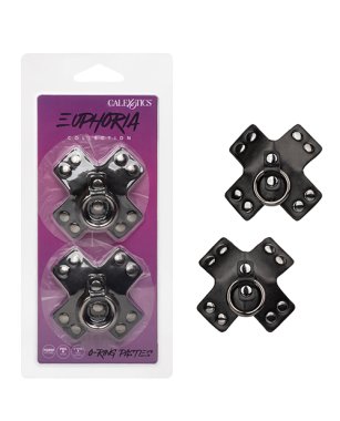 Euphoria Collection O-Ring Pasties - Black O/S
