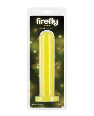 Firefly Thrill Glow in the Dark Dildo - Large - Yellow