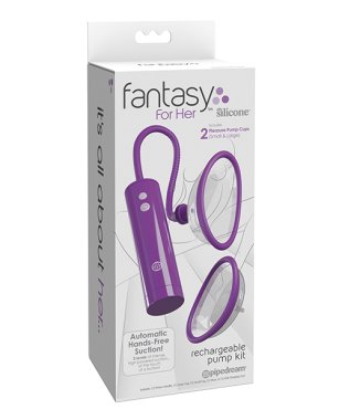 Fantasy For Her Rechargeable Pleasure Pump Kit - Purple