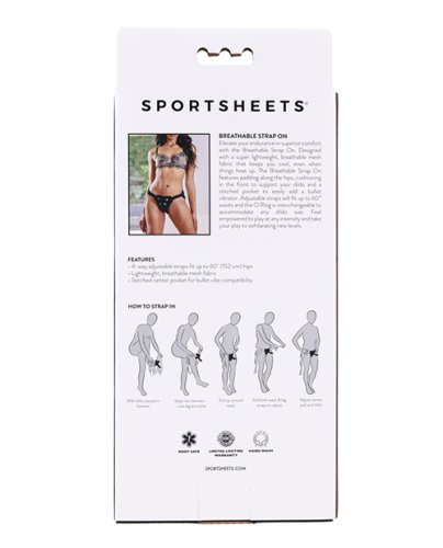 Sportsheets Breathable Mesh Strap-On - Black