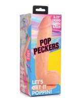 Pop Peckers 8.25' Dildo w/Balls - Light
