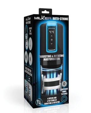 The Milker Roto-Stroke Thrusting & Rotating Masturbator - Black