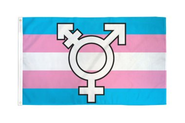 Transgender Symbol Flag 3' X 5' Polyest