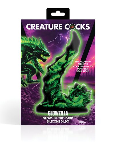 Creature Cocks Glowzilla Silicone Dildo - Glow in the Dark