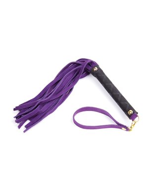Plesur Mini Leather Flogger - Purple