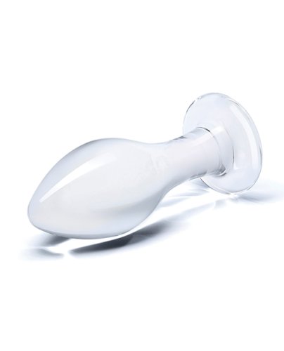 Glas 4\" Classic Butt Plug - Clear