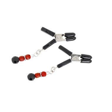 Red Beaded Clamps - Jumper Cable*
