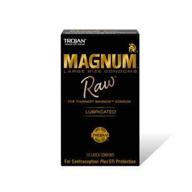 Trojan Magnum Raw Condoms - 10pk