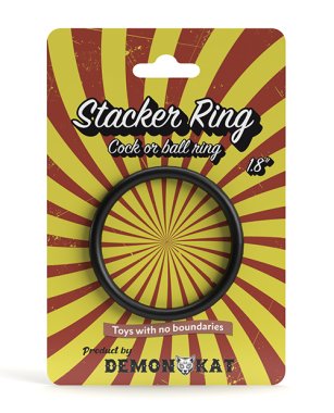 NO ETA Demon Kat 1.8' Stacker Ring - Black