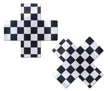 Racing Flag/x Pastease Blk White Check *