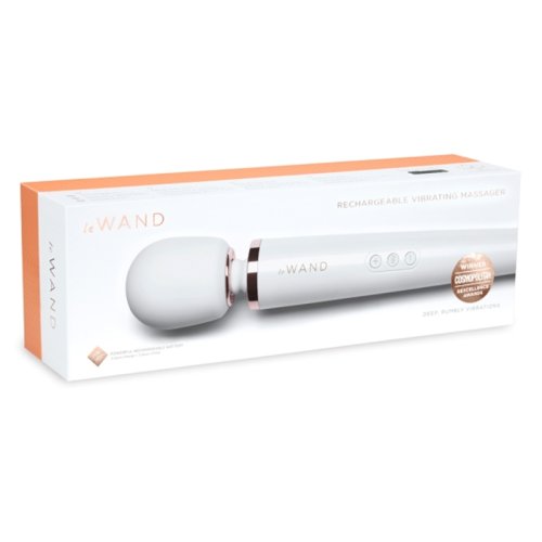 Rechargeable Vibrating Massager - White