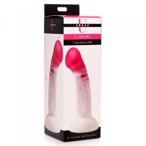 STRAP U G-SWIRL G-SPOT DILDO SILICONE PINK