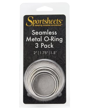 SEAMLESS METAL O RING 3 PACK 1.5/ 1.75" / 2" "