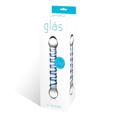 GLAS 6.5 SPIRAL DILDO "