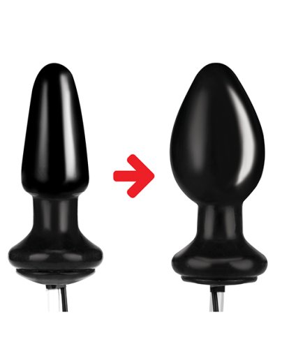 Lux Fetish 4\" Inflatable Vibrating Butt Plug