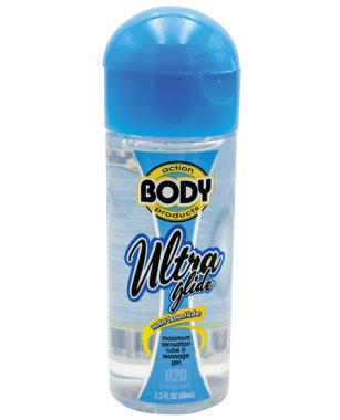 Body Action Ultra Glide Water Based Lubricant - 2.3 oz Bottle