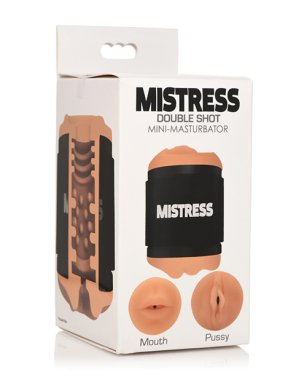 Curve Toys Mistress Double Shot Mini Masturbator Mouth & Pussy - Medium