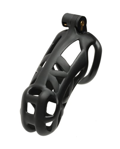 Sport Fucker Cellmate Guardian Chastity Cage - Size 4 Black