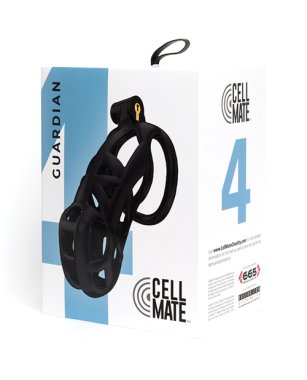 NO ETA $=Sport Fucker Cellmate Guardian Chastity Cage - Size 4 Black