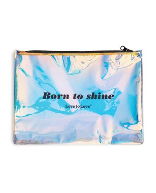 Love to Love Born to Shine Pouch - Black Onyx